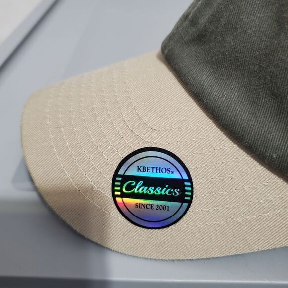 NWOT DAD UNISEX CAP HATGREEN/KHAKI STRAPBACK - Picture 3 of 8